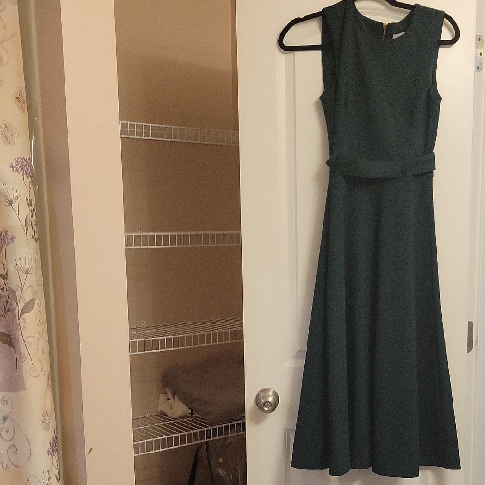 Calvin Klein Collection Dark Green Midi Dress